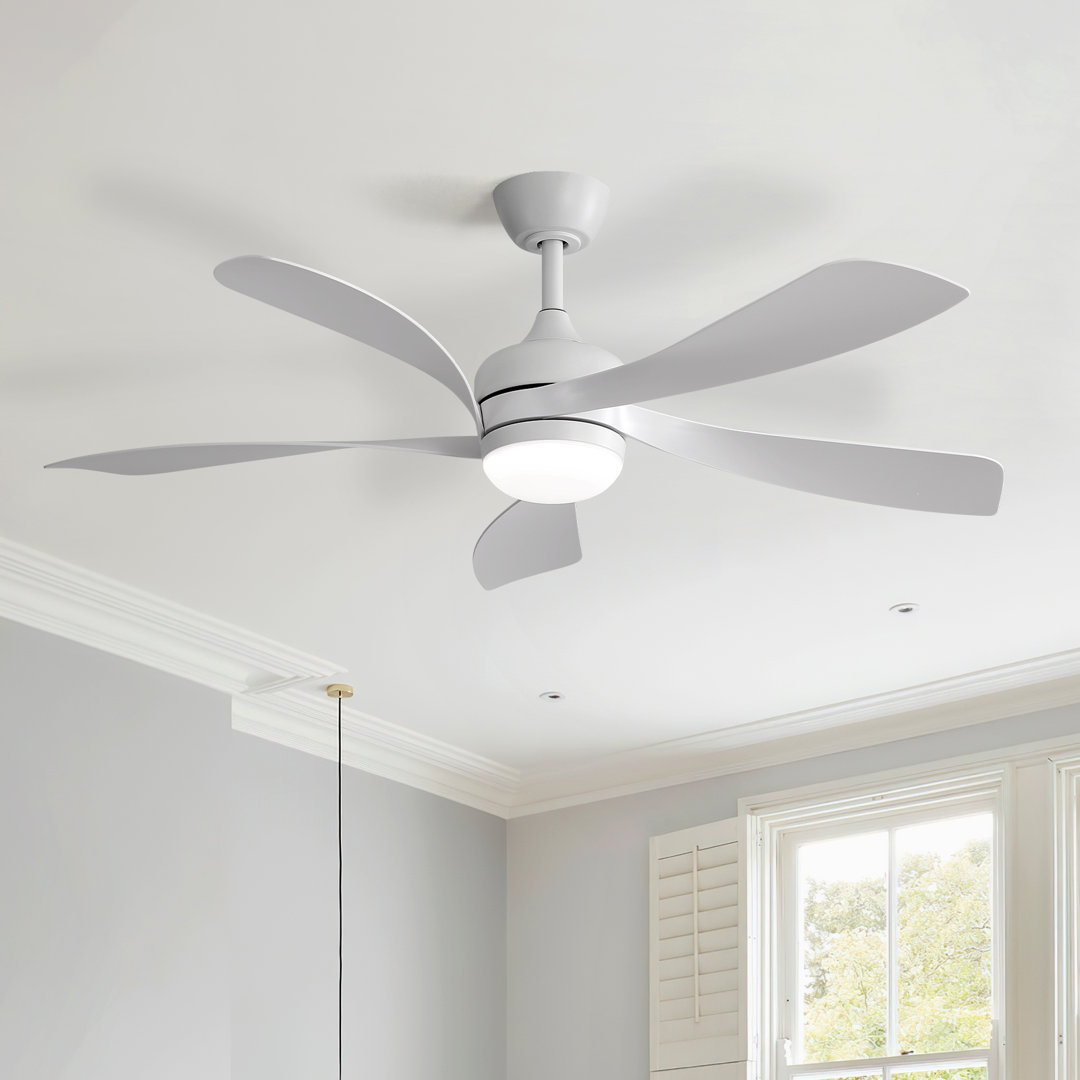 Damecia 52'' Modern Ceiling Fan with LED Light and Remote Control